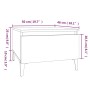 Mesa auxiliar madera contrachapada roble ahumado 50x46x35 cm