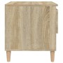 Mesitas de noche 2 uds contrachapada roble Sonoma 50x46x50 cm