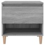 Mesitas de noche 2 uds contrachapada gris Sonoma 50x46x50 cm