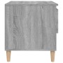Mesitas de noche 2 uds contrachapada gris Sonoma 50x46x50 cm