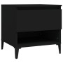 Mesas auxiliares 2 uds madera contrachapada negro 50x46x50 cm