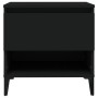 Mesas auxiliares 2 uds madera contrachapada negro 50x46x50 cm