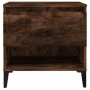 Mesa auxiliar madera contrachapada roble ahumado 50x46x50 cm