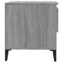 Mesa auxiliar de madera contrachapada gris Sonoma 50x46x50 cm