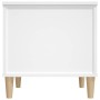 Mesa de centro madera contrachapada blanco 60x44,5x45 cm