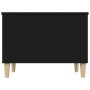 Mesa de centro madera contrachapada negro 60x44,5x45 cm