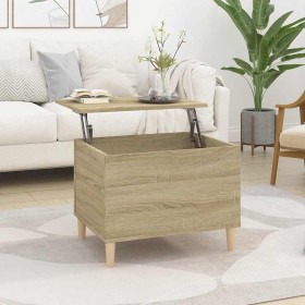 Mesa de centro madera contrachapada roble Sonoma 60x44,5x45 cm Mesa de centro madera contrachapada roble Sonoma 60x44,5x45 cm
