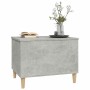 Mesa de centro madera contrachapada gris hormigón 60x44,5x45 cm