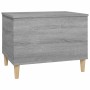 Mesa de centro madera contrachapada gris Sonoma 60x44,5x45 cm