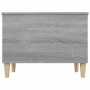 Mesa de centro madera contrachapada gris Sonoma 60x44,5x45 cm