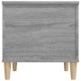 Mesa de centro madera contrachapada gris Sonoma 60x44,5x45 cm