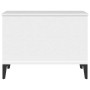 Mesa de centro madera contrachapada blanco 60x44,5x45 cm