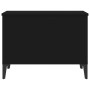 Mesa de centro madera contrachapada negro 60x44,5x45 cm