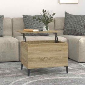 Mesa de centro madera contrachapada roble Sonoma 60x44,5x45 cm Mesa de centro madera contrachapada roble Sonoma 60x44,5x45 cm