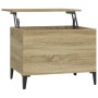 Mesa de centro madera contrachapada roble Sonoma 60x44,5x45 cm