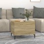 Mesa de centro madera contrachapada roble Sonoma 60x44,5x45 cm