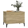 Mesa de centro madera contrachapada roble Sonoma 60x44,5x45 cm