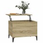Mesa de centro madera contrachapada roble Sonoma 60x44,5x45 cm