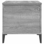 Mesa de centro madera contrachapada gris Sonoma 60x44,5x45 cm