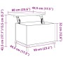 Mesa de centro madera contrachapada gris Sonoma 60x44,5x45 cm