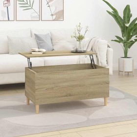 Mesa de centro madera contrachapada roble Sonoma 90x44,5x45 cm Mesa de centro madera contrachapada roble Sonoma 90x44,5x45 cm