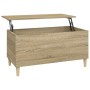 Mesa de centro madera contrachapada roble Sonoma 90x44,5x45 cm