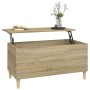 Mesa de centro madera contrachapada roble Sonoma 90x44,5x45 cm