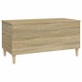 Mesa de centro madera contrachapada roble Sonoma 90x44,5x45 cm