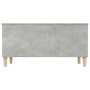 Mesa de centro madera contrachapada gris hormigón 90x44,5x45 cm
