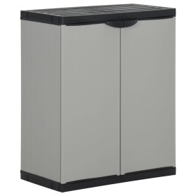 Gartenabfallschrank PP grau und schwarz 68x40x85 cm von vidaXL, Mülltonnen und Mülltonnen - Ref: Foro24-340987, Preis: 119,14...