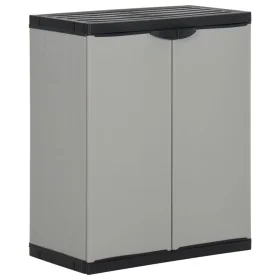 Gartenabfallschrank PP grau und schwarz 68x40x85 cm von vidaXL, Mülltonnen und Mülltonnen - Ref: Foro24-340987, Preis: 143,29...