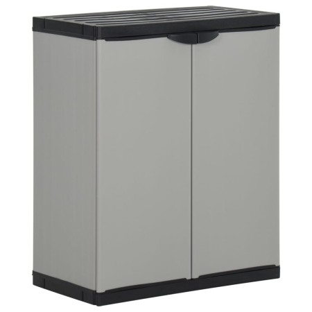 Gartenabfallschrank PP grau und schwarz 68x40x85 cm von vidaXL, Mülltonnen und Mülltonnen - Ref: Foro24-340987, Preis: 119,14...