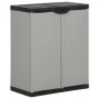 Garden waste cabinet PP gray and black 68x40x85 cm by vidaXL, Garbage cans and trash cans - Ref: Foro24-340987, Price: 143,29...