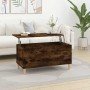 Mesa de centro madera contrachapada roble ahumado 90x44,5x45 cm en Mesas de centro | Comprar online en Foro24
