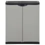 Garden waste cabinet PP gray and black 68x40x85 cm by vidaXL, Garbage cans and trash cans - Ref: Foro24-340987, Price: 143,29...