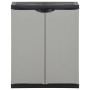 Gartenabfallschrank PP grau und schwarz 68x40x85 cm von vidaXL, Mülltonnen und Mülltonnen - Ref: Foro24-340987, Preis: 119,14...