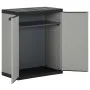 Garden waste cabinet PP gray and black 68x40x85 cm by vidaXL, Garbage cans and trash cans - Ref: Foro24-340987, Price: 143,29...