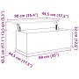 Mesa de centro madera contrachapada roble ahumado 90x44,5x45 cm