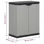 Gartenabfallschrank PP grau und schwarz 68x40x85 cm von vidaXL, Mülltonnen und Mülltonnen - Ref: Foro24-340987, Preis: 143,29...