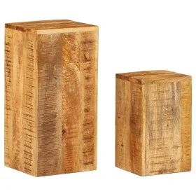 Plant stands 2 units solid mango wood by vidaXL, Pot stands - Ref: Foro24-320804, Price: 155,07 €, Discount: %