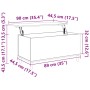 Mesa de centro madera contrachapada gris Sonoma 90x44,5x45 cm