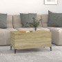Mesa de centro madera contrachapada roble Sonoma 90x44,5x45 cm
