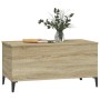 Mesa de centro madera contrachapada roble Sonoma 90x44,5x45 cm