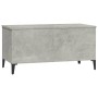 Mesa de centro madera contrachapada gris hormigón 90x44,5x45 cm