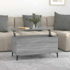 Mesa de centro madera contrachapada gris Sonoma 90x44,5x45 cm Mesa de centro madera contrachapada gris Sonoma 90x44,5x45 cm