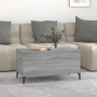 Mesa de centro madera contrachapada gris Sonoma 90x44,5x45 cm