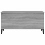 Mesa de centro madera contrachapada gris Sonoma 90x44,5x45 cm