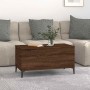 Mesa de centro madera contrachapada roble marrón 90x44,5x45 cm