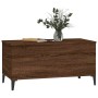 Mesa de centro madera contrachapada roble marrón 90x44,5x45 cm