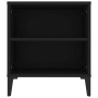Mueble para TV madera contrachapada negro 102x44,5x50 cm